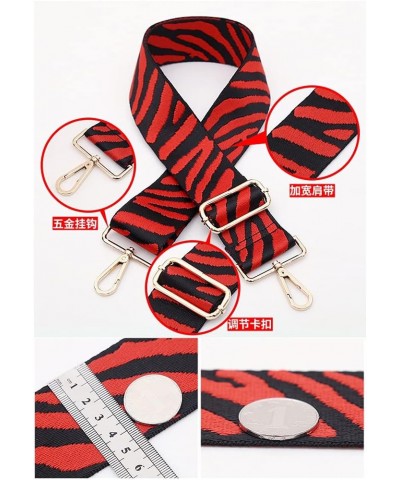 Leopard Crossbody Replacement Straps for Purses and Handbags 5.0cm Wide Adjustable Canvas Shoulder Straps Rose Red + Black $8...