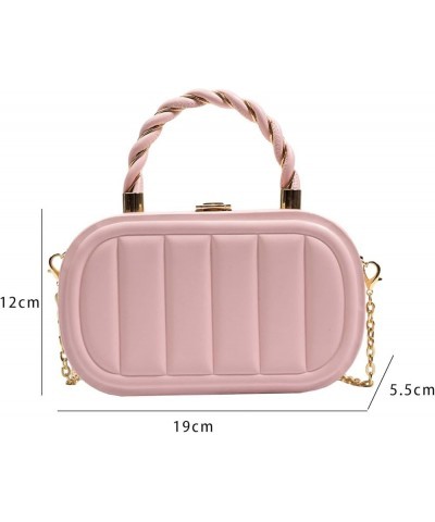 Chain Box Bag Small Square Bag Crossbody Bag for Women with Metal Chain Strap Ladies Elegant Vacation Shoulder Bag Handbag Pi...