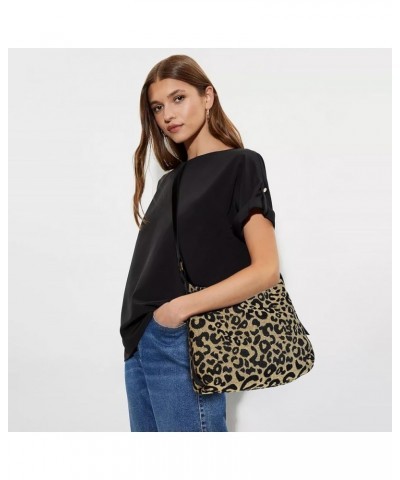 Leopard Hobo Tote Bag Water-resistant Retro Crossbody Large Capacity Casual Shoulder Bag for Women Travel,Shopping Leopard $1...