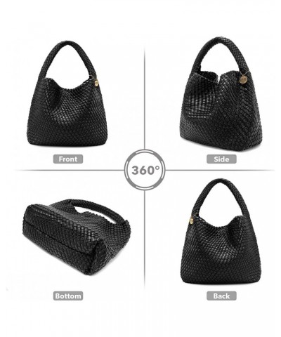 Woven Tote Bag Braided Purse Weave Purse and Vegan Leather Tote Handbag Purse $33.32 Totes