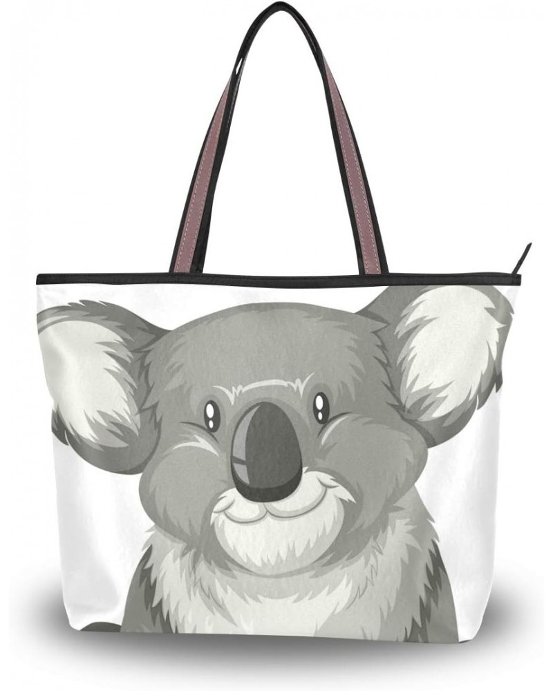 Top Handle Tote Bag Koala Sitting Alone Shoulder Bag Handbag for Women Girls $13.23 Shoulder Bags