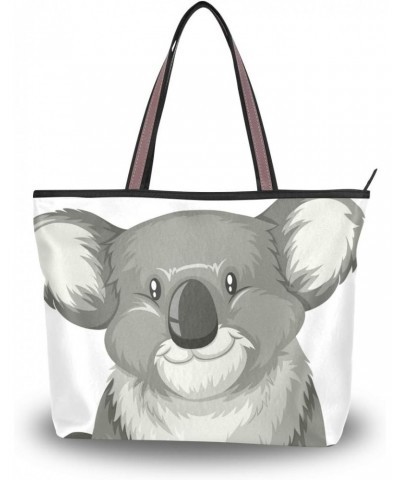 Top Handle Tote Bag Koala Sitting Alone Shoulder Bag Handbag for Women Girls $13.23 Shoulder Bags