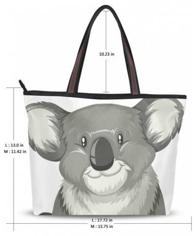 Top Handle Tote Bag Koala Sitting Alone Shoulder Bag Handbag for Women Girls $13.23 Shoulder Bags