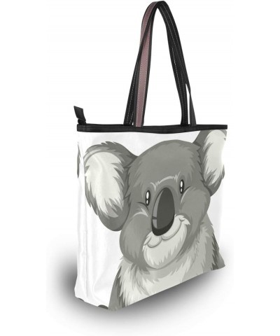 Top Handle Tote Bag Koala Sitting Alone Shoulder Bag Handbag for Women Girls $13.23 Shoulder Bags