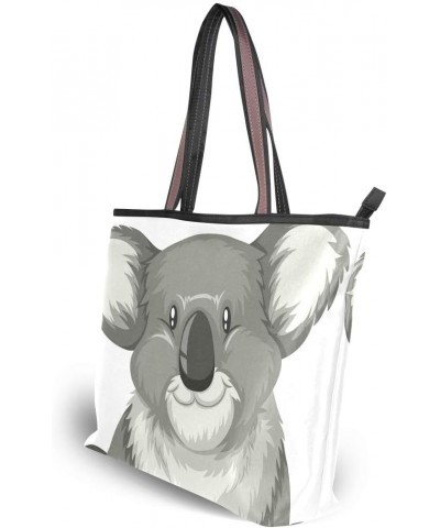 Top Handle Tote Bag Koala Sitting Alone Shoulder Bag Handbag for Women Girls $13.23 Shoulder Bags