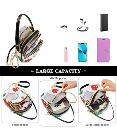 Small Crossbody Cell Phone Bag for Women, Cute Hearts Love Mini Over Shoulder Handbag Purse with Credit Card Slots Cute Heart...