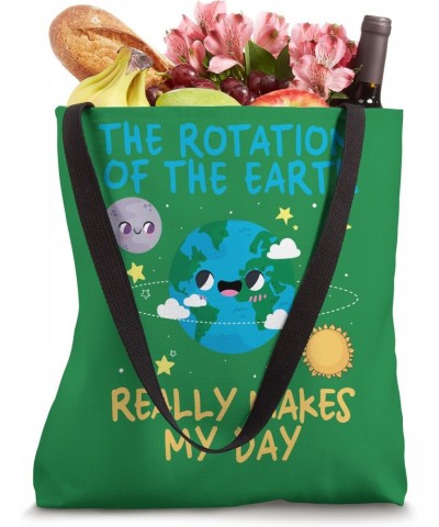 Retro Groovy The Rotation Of The Earth Really Makes My Day Tote Bag $10.56 Totes