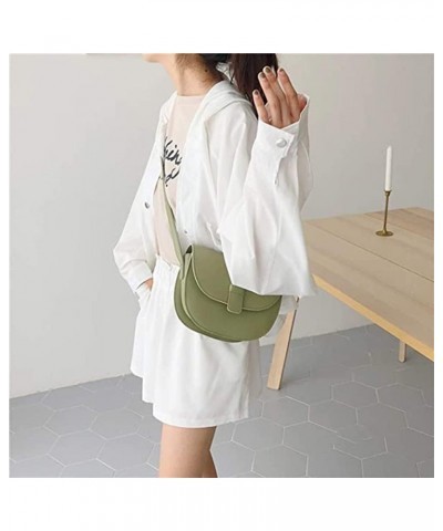 Trendy Leather Shoulder Crossbody Bags for Women Fashion Casual Small Shoulder Bag Adjustable Flip Tote Purses Green $14.81 S...