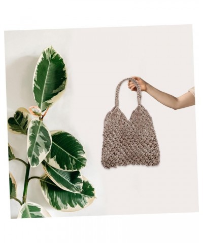 Beach Bags beach Cotton bag Woven bag women's cotton thread woven bag vacation woven tote manual beach bag women handbags Mis...