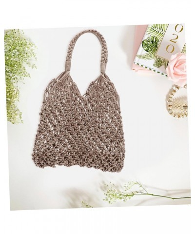 Beach Bags beach Cotton bag Woven bag women's cotton thread woven bag vacation woven tote manual beach bag women handbags Mis...