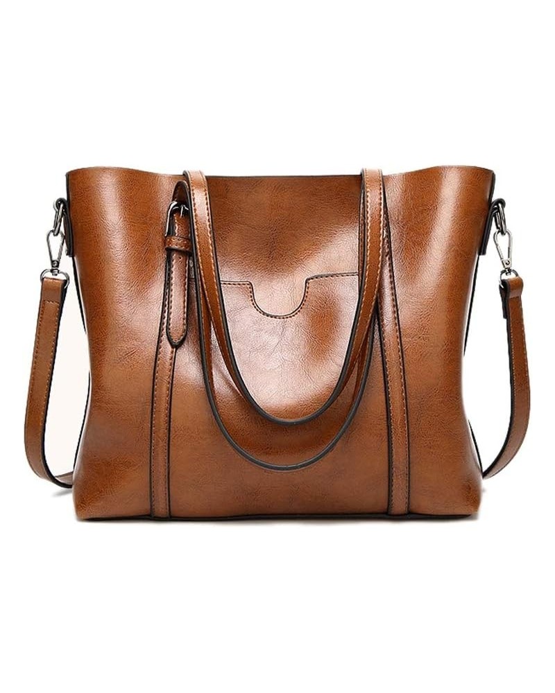 Women Top Handle Satchel Handbags Shoulder Bag Tote Purse Crossbody Bag Brown $27.13 Totes