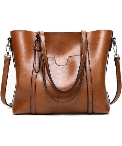 Women Top Handle Satchel Handbags Shoulder Bag Tote Purse Crossbody Bag Brown $27.13 Totes