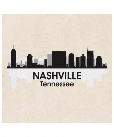 Nashville Tennessee Tote Bag Natural Canvas Tote Bag, Cloth Shopping Bag Nashville Skyline Tote Bag $9.11 Travel Gear