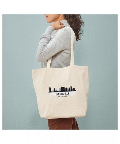 Nashville Tennessee Tote Bag Natural Canvas Tote Bag, Cloth Shopping Bag Nashville Skyline Tote Bag $9.11 Travel Gear