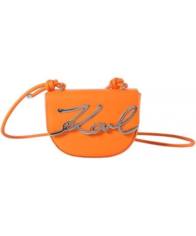 Saddle Bag, Single Shoulder Underarm Bag,Letter Commuting Bag, Crossbody Women's Bag Orange $12.26 Crossbody Bags