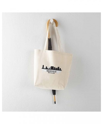 Nashville Tennessee Tote Bag Natural Canvas Tote Bag, Cloth Shopping Bag Nashville Skyline Tote Bag $9.11 Travel Gear