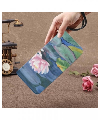 Cactus Daisy Roses Flowers Womens Clutch Wallet Large Wristlet Zipper Clutch Large Travel Purse Design 5 $18.39 Clutches