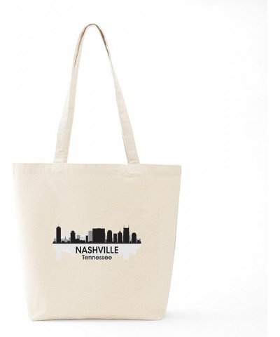 Nashville Tennessee Tote Bag Natural Canvas Tote Bag, Cloth Shopping Bag Nashville Skyline Tote Bag $9.11 Travel Gear