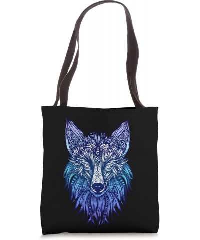 Arctic Fox Antarctica Ornaments Animal Fox Tribal Face Tote Bag $9.64 Totes