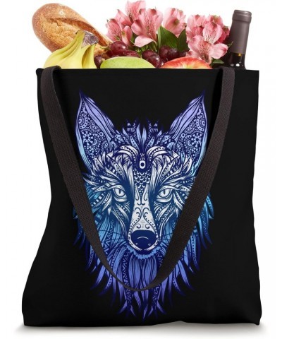 Arctic Fox Antarctica Ornaments Animal Fox Tribal Face Tote Bag $9.64 Totes