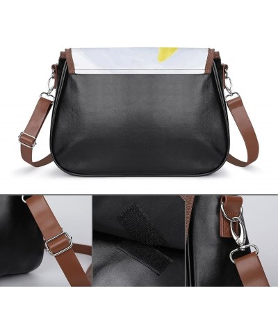 Fashion Crossbody Bags Women's Shoulder Bags Classic City Leather Satchels Hobo Bags Watercolor Little Sloth Color3 $19.80 Ho...