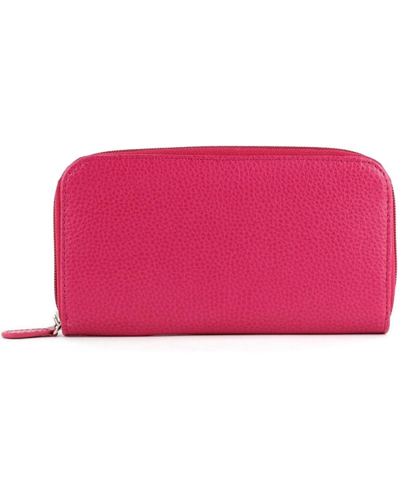 Small Wallet, Genuine Leather, 4.5 x 3.375 x 0.75 inches, Violet (G437.06) Large Fuchsia $22.58 Wallets