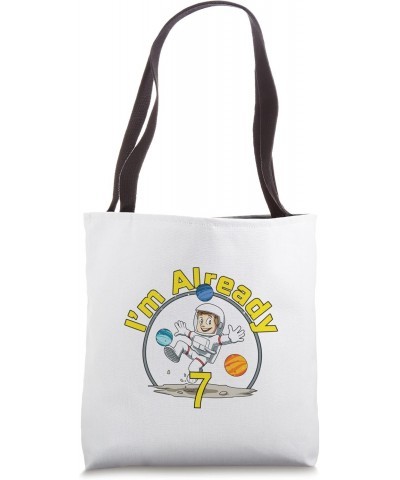 Astronaut 7th Birthday Space Kids Party Planets Tote Bag $12.36 Totes