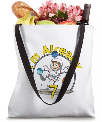 Astronaut 7th Birthday Space Kids Party Planets Tote Bag $12.36 Totes