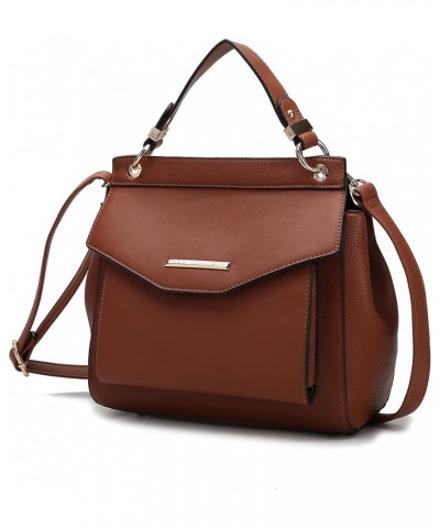 Satchel Convertible Handbag, Women's Backpack, Satchel & Crossbody 3-in-1 Top-Handle Purse Vida Brown $22.79 Backpacks