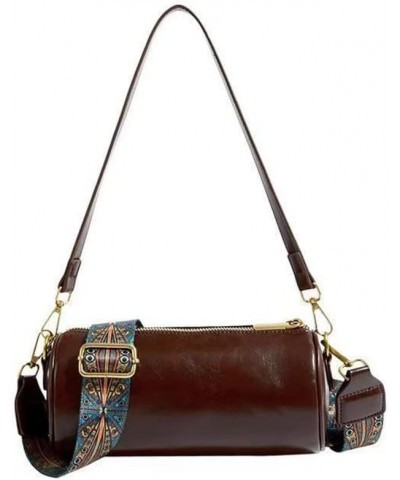 Vintage Hobo Crossbody Bag with Guitar Strap for Women Vegan Leather Shoulder Handbag Round Phone Purse (Green) Coffee $31.66...