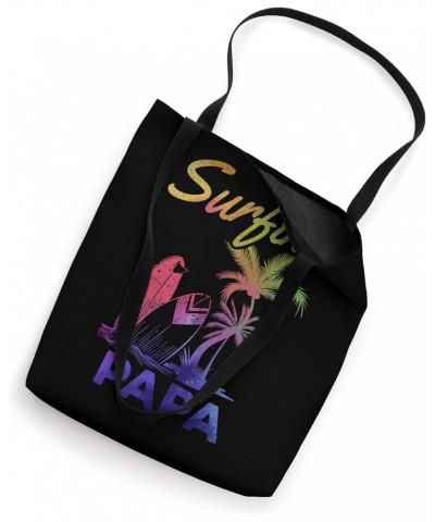 Wave Surfing Papa Surfing Daddy Surfboard Surfer Papa Tote Bag $12.41 Totes