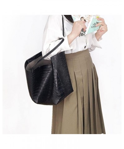 Women's Waterproof PU Leather Tote Bag Large Capacity Shoulder Bag Casual Handbag Commuter Purse Wallet 2pcs Set Brown $22.54...