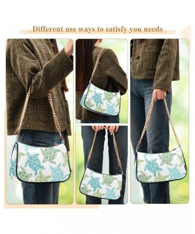 Turtles Shoulder Bag for Women Small Purse Clutch Purse Mini Purse with Chain Strap for Wife Women $13.50 Shoulder Bags