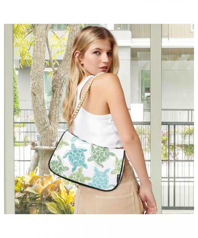 Turtles Shoulder Bag for Women Small Purse Clutch Purse Mini Purse with Chain Strap for Wife Women $13.50 Shoulder Bags