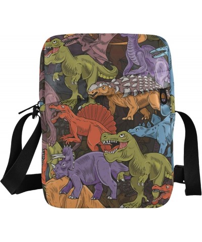 Unisex Crossbody Bag, Halloween Gingham Durable Sling Side Shoulder bags for men women, One Size Camouflage Dinosaur $12.71 C...