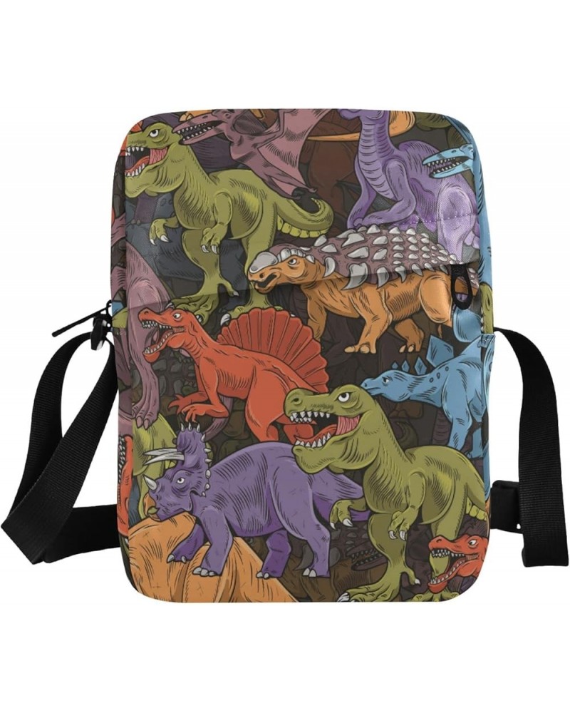 Unisex Crossbody Bag, Halloween Gingham Durable Sling Side Shoulder bags for men women, One Size Camouflage Dinosaur $12.71 C...