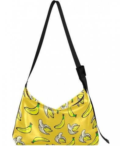 Yellow Banana Tote Bag for Women Large Hobo Bags Crossbody Shoulder Bag Women Tote Bag with Adjustable Strap for Girl Men $14...