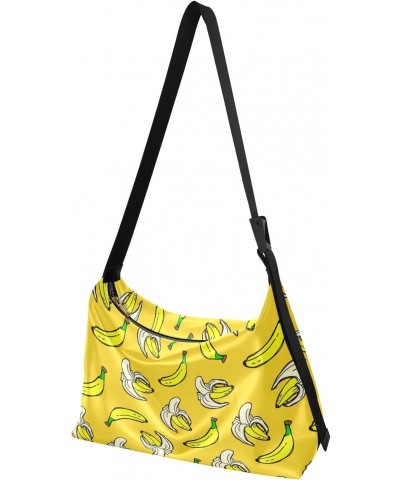 Yellow Banana Tote Bag for Women Large Hobo Bags Crossbody Shoulder Bag Women Tote Bag with Adjustable Strap for Girl Men $14...