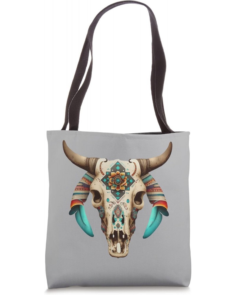 Aztec cow skull men women Tote Bag $12.48 Totes