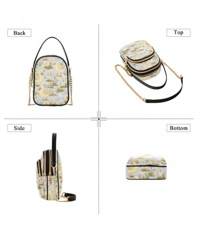 Duck Flowers Floral Small Crossbody Bags for Women Adjustable Strap Purses Travel Handbags 20851933 $10.92 Crossbody Bags