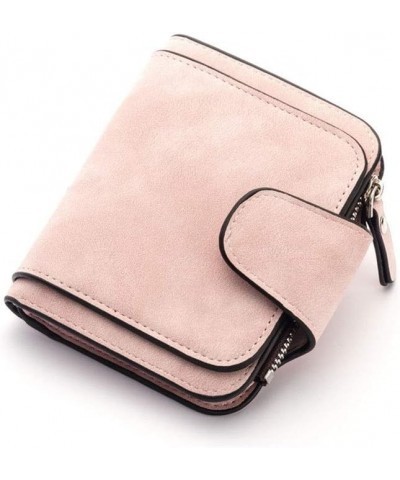 Women Wallet Brand Wallet Women 2021 New Women's Short Wallet Korean Buckle Sanded Leather Coin Purse Mini Female Purses (Col...