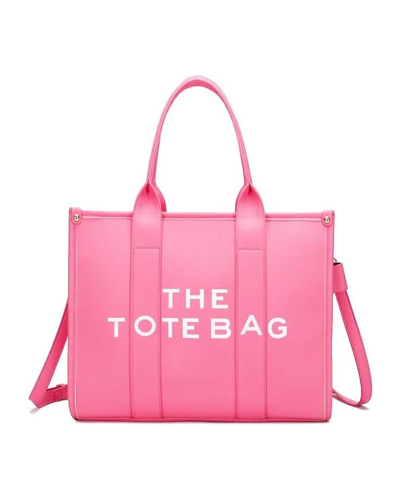 The Tote Bag for Women Dupes Mini Leather Tote Bag Small Purse Personalized Crossbody Handbags Large Pink $25.79 Totes