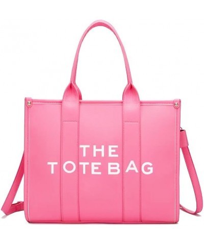 The Tote Bag for Women Dupes Mini Leather Tote Bag Small Purse Personalized Crossbody Handbags Large Pink $25.79 Totes