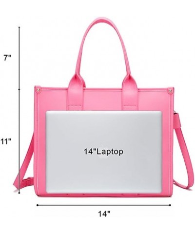 The Tote Bag for Women Dupes Mini Leather Tote Bag Small Purse Personalized Crossbody Handbags Large Pink $25.79 Totes