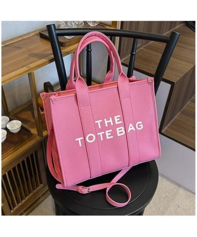 The Tote Bag for Women Dupes Mini Leather Tote Bag Small Purse Personalized Crossbody Handbags Large Pink $25.79 Totes