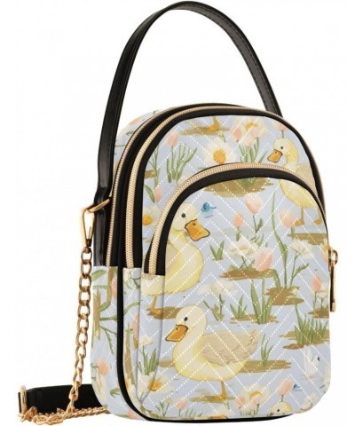 Duck Flowers Floral Small Crossbody Bags for Women Adjustable Strap Purses Travel Handbags 20851933 $10.92 Crossbody Bags