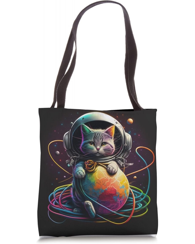 Funny astraunot cat Design cat lovers Cool space lover Tote Bag $11.04 Totes