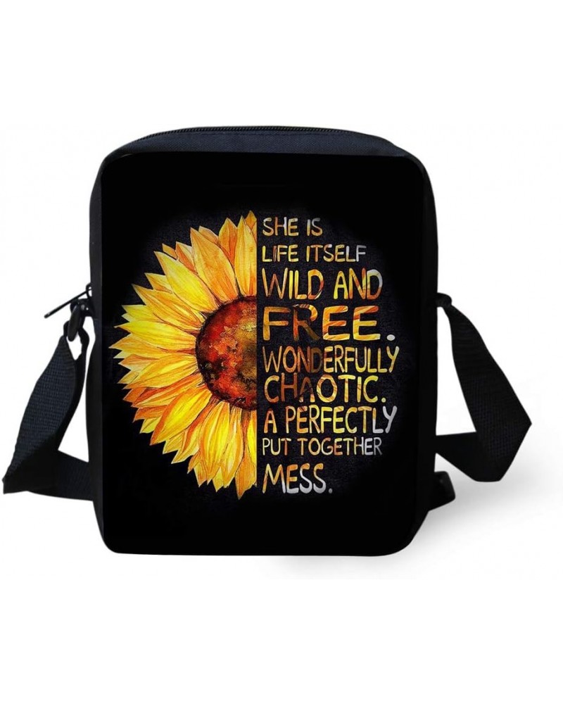 Purse Crossbody Bags for Women Kids Casual Small Shoulder Bags Sunflower $9.17 Crossbody Bags