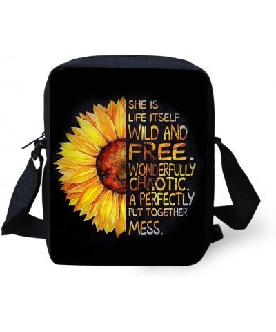 Purse Crossbody Bags for Women Kids Casual Small Shoulder Bags Sunflower $9.17 Crossbody Bags