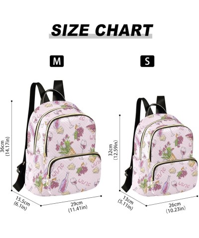 Grapes Wine Backpack Purse for Women Fashion Ladies Shoulder Bags Travel Bag for Lady Women Holiday Gifts,S Small $14.26 Back...